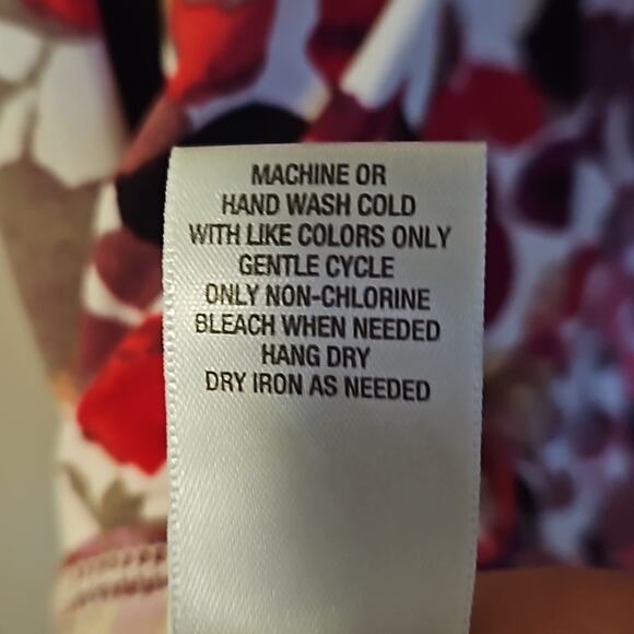 Dressbarn Floral Dress size 14 and Coordinating Scarf - Picture 5 of 13